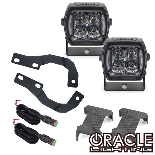 2010-2023 Lexus GX460 A-Pillar Hood Mount Brackets w/ VEGA™ Series 4 Spotlights by ORACLE Lighting