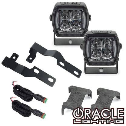 2005-2014 Toyota Tacoma A-Pillar Hood Mount Brackets w/ VEGA™ Series 4 Spotlights by ORACLE Lighting