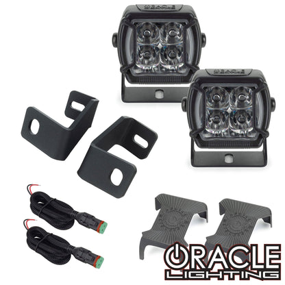 2015-2023 Ford F-150 A-Pillar Hood Mount Brackets w/ VEGA™ Series 4 Spotlights by ORACLE Lighting