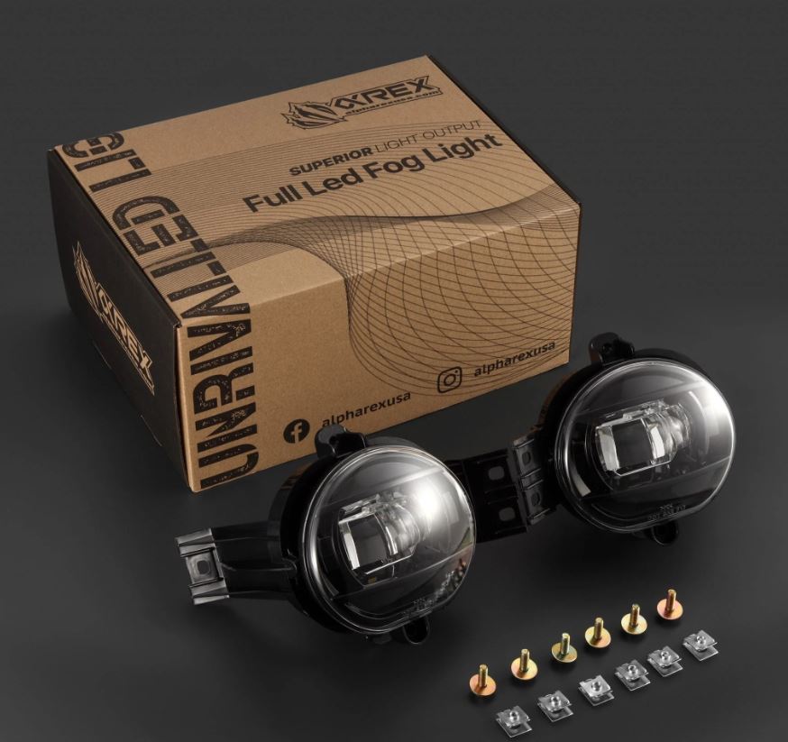 DoubleTap Dual Color LED Projector Fog Lights by AlphaRex
