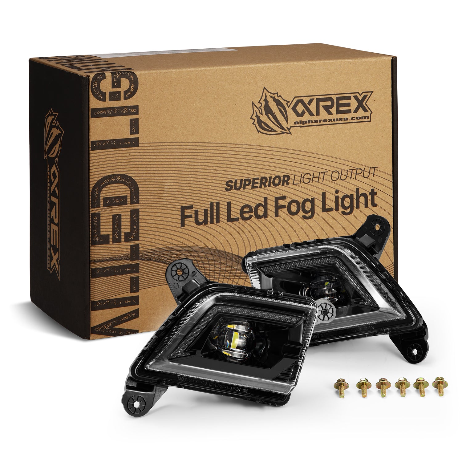 DoubleTap Dual Color LED Projector Fog Lights by AlphaRex
