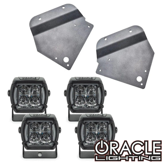 ORACLE 2010-2014 Ford Raptor Fog Light Replacement Brackets + Lights Combo by ORACLE Lighting