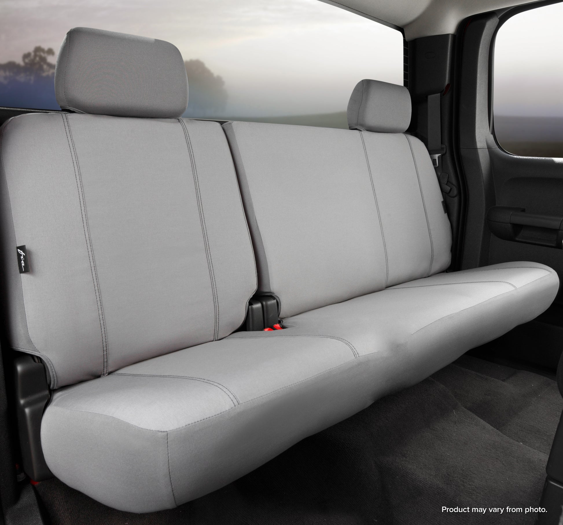 SP80 Series - Seat Protector Polyester Custom Fit Rear Seat Cover - Gray by FIA