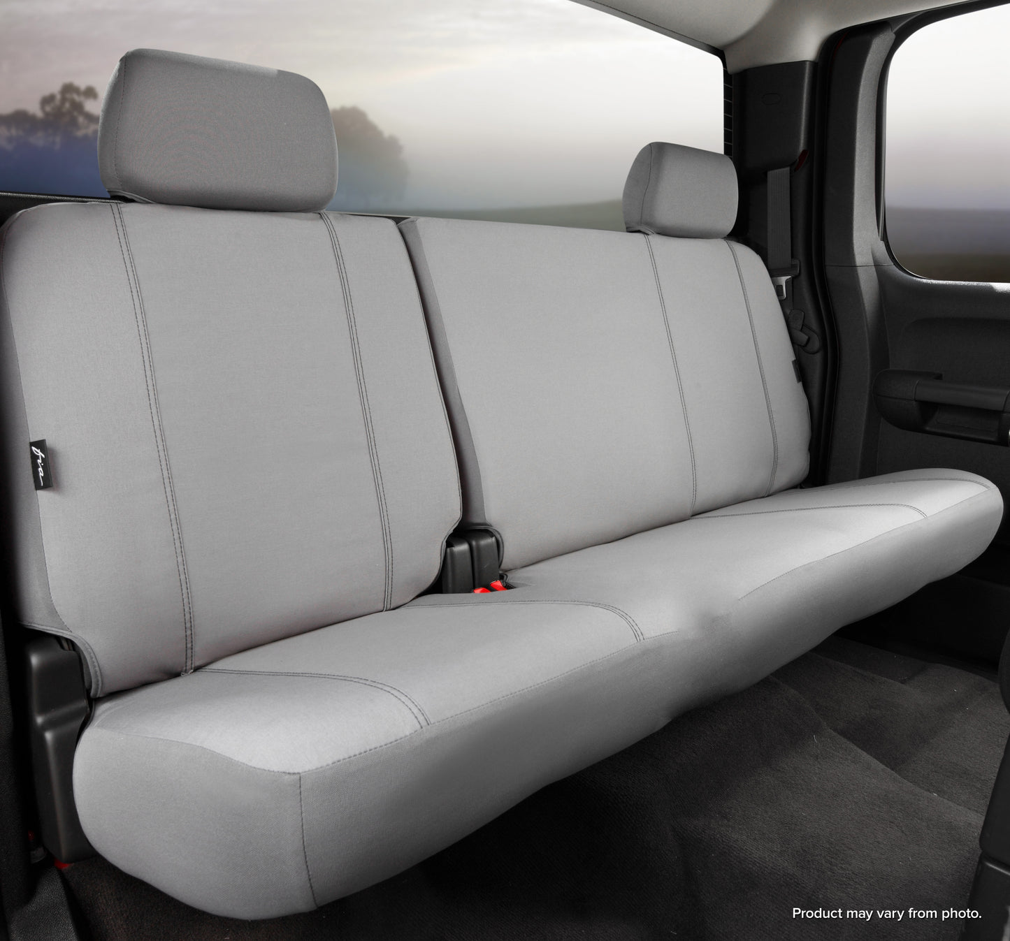 SP80 Series - Seat Protector Polyester Custom Fit Rear Seat Cover - Gray by FIA
