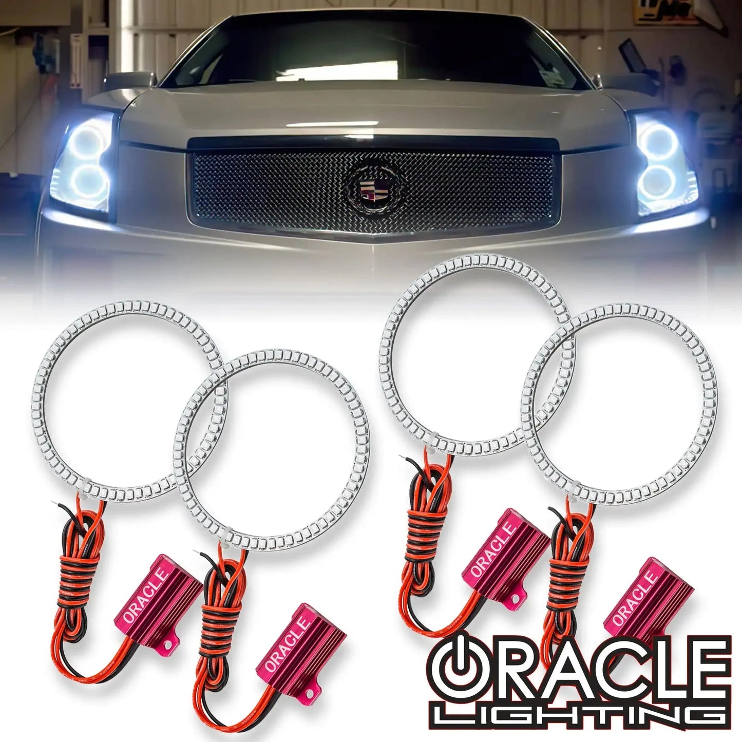 ORACLE Lighting 2003-2007 Cadillac CTS LED Headlight Halo Kit by ORACLE Lighting