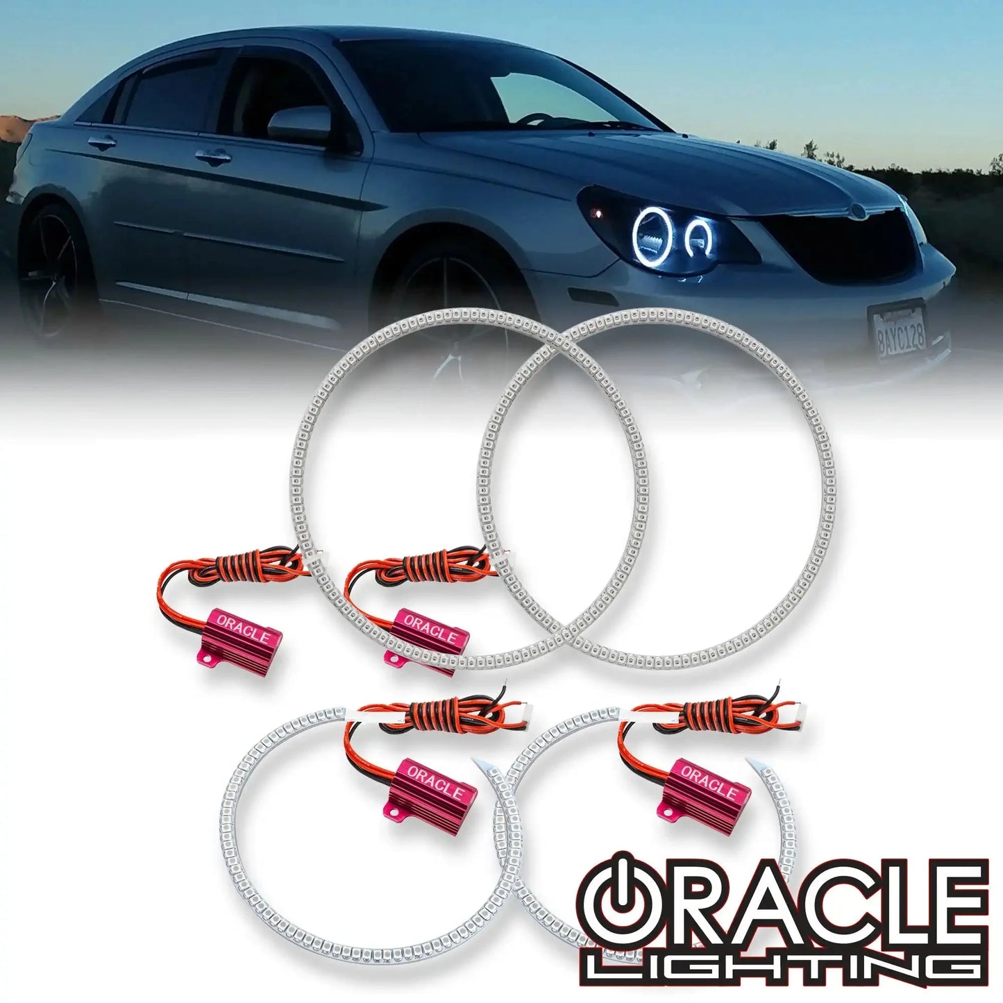 ORACLE Lighting 2007-2011 Chrysler Sebring LED Headlight Halo Kit by ORACLE Lighting