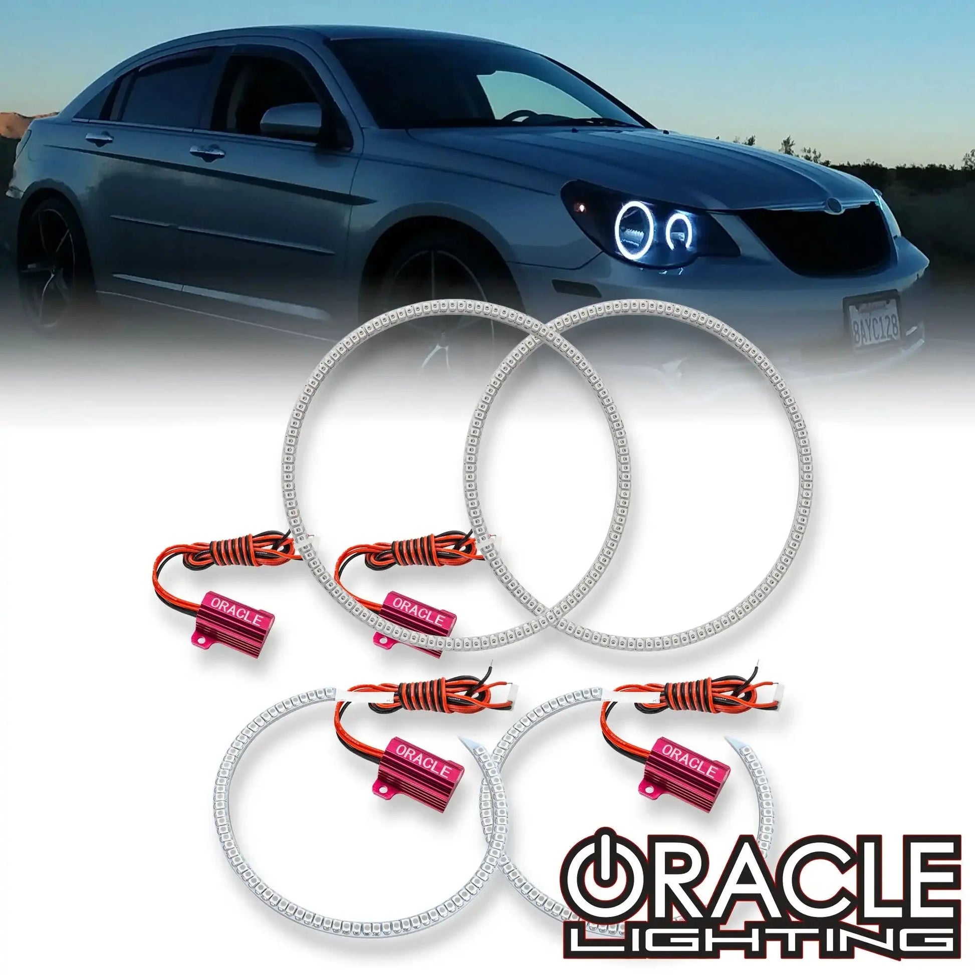 ORACLE Lighting 2007-2011 Chrysler Sebring LED Headlight Halo Kit by ORACLE Lighting