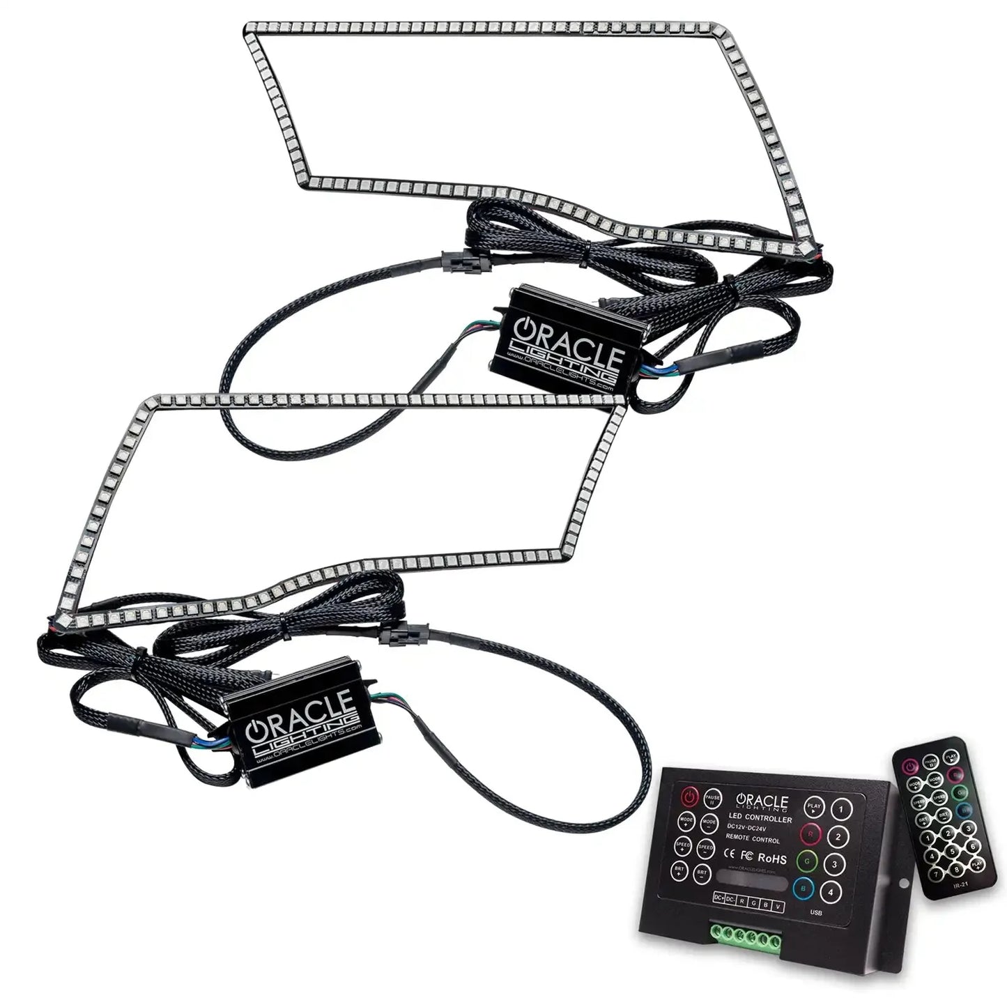 ORACLE Lighting 2009-2018 RAM Sport (Quad) LED Headlight Halo Kit by ORACLE Lighting