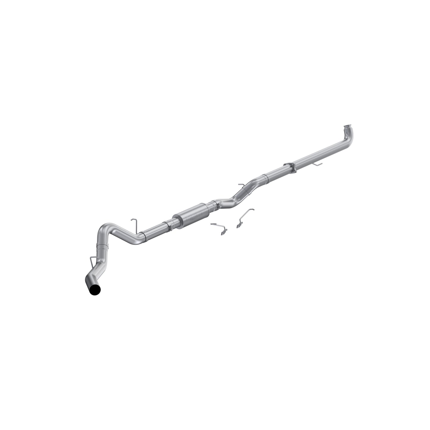 4in. Downpipe-Back. Single Side Exit. Aluminized Steel. by MBRP Exhaust