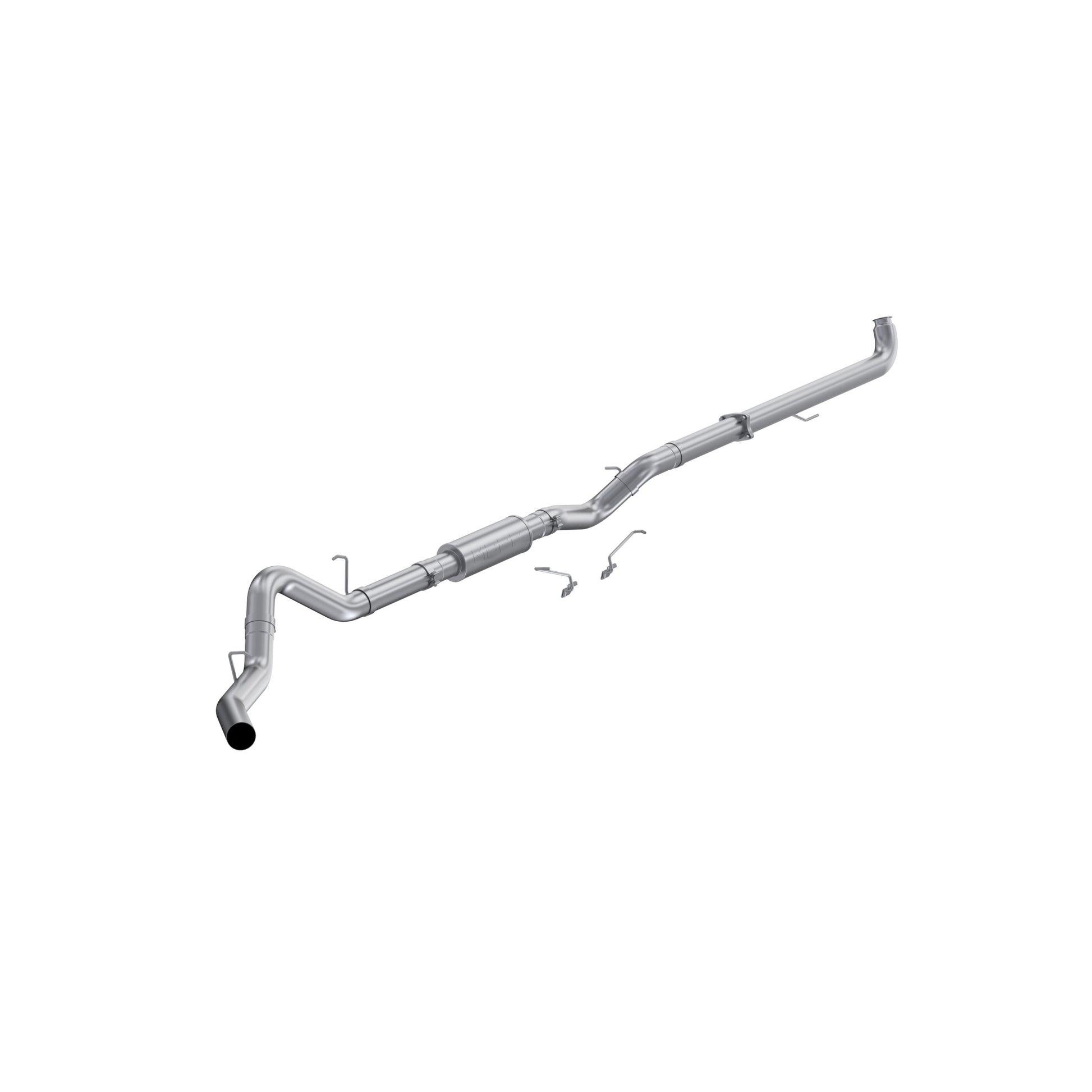4in. Downpipe-Back. Single Side Exit. Aluminized Steel. by MBRP Exhaust