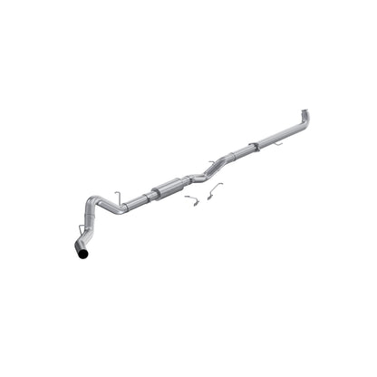 4in. Downpipe-Back. Single Side Exit. Aluminized Steel. by MBRP Exhaust