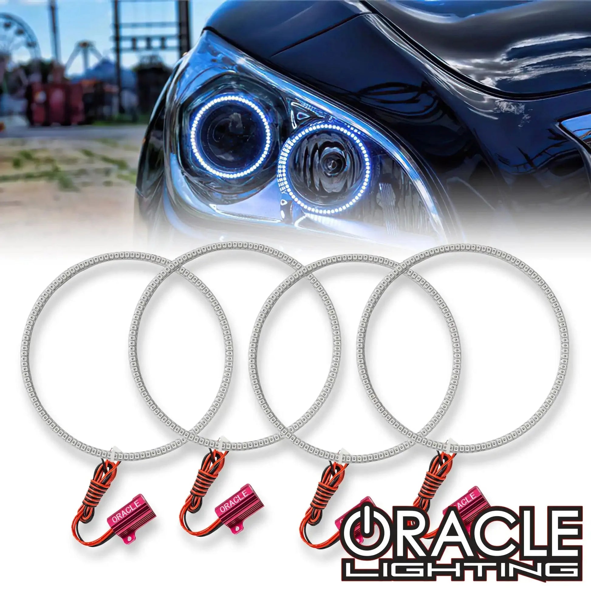 ORACLE Lighting 2010-2013 Infiniti M37 LED Headlight Halo Kit by ORACLE Lighting