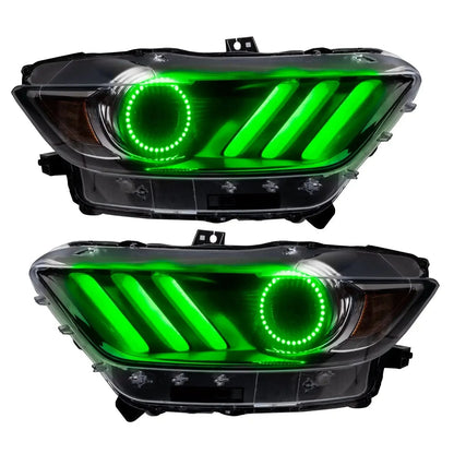 ORACLE Lighting 2015-2017 Ford Mustang V6/GT/Shelby ColorSHIFT DRL Upgrade w/Halo Kit by ORACLE Lighting