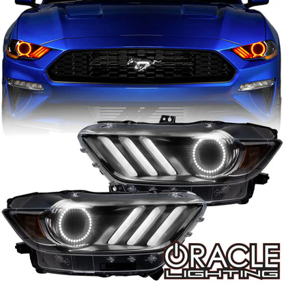 ORACLE Lighting 2015-2017 Ford Mustang V6/GT/Shelby ColorSHIFT DRL Upgrade w/Halo Kit by ORACLE Lighting
