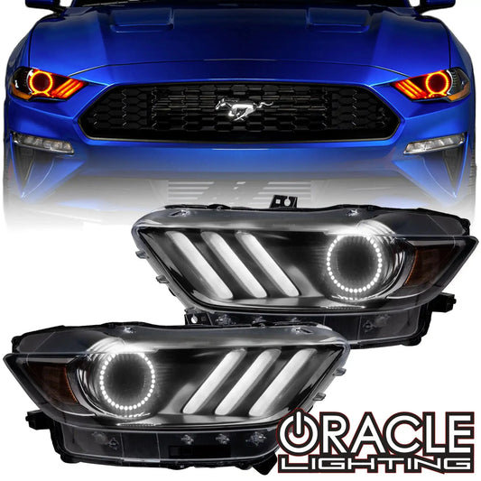 ORACLE Lighting 2015-2017 Ford Mustang V6/GT/Shelby ColorSHIFT DRL Upgrade w/Halo Kit by ORACLE Lighting
