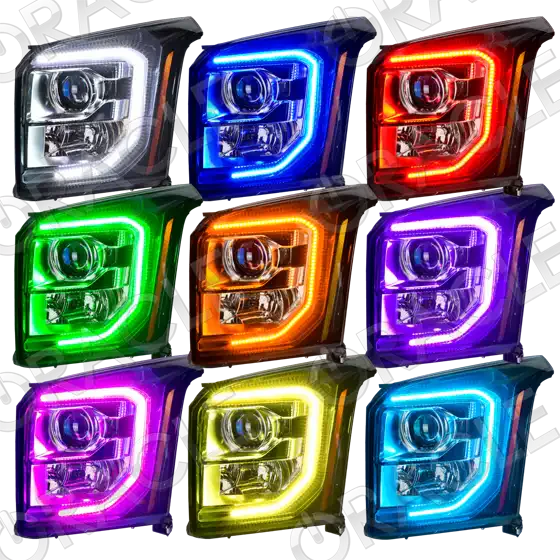 ORACLE Lighting 2015-2020 GMC Yukon LED ColorSHIFT Headlight Halo Kit by ORACLE Lighting