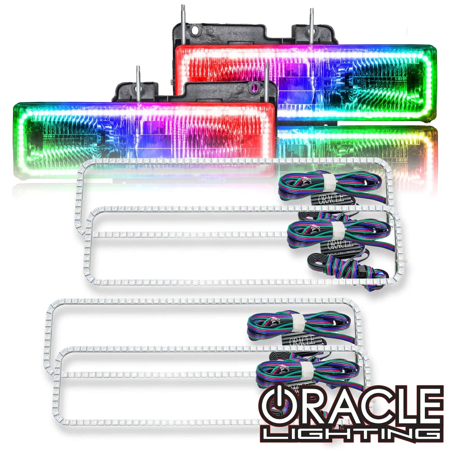 ORACLE Lighting 1995-2000 Chevrolet Tahoe LED Dual Headlight Halo Kit by ORACLE Lighting