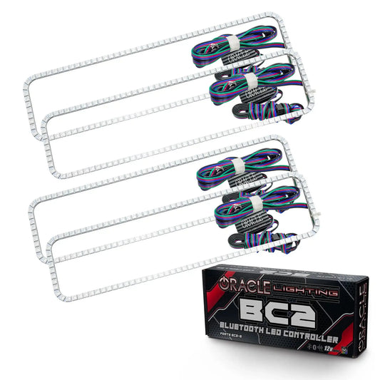ORACLE Lighting 1992-1999 GMC Yukon LED Dual Headlight Halo Kit by ORACLE Lighting