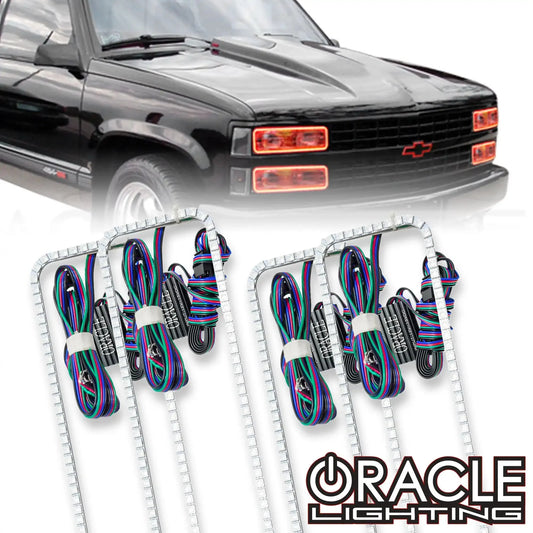 ORACLE Lighting 1992-1999 GMC Yukon LED Dual Headlight Halo Kit by ORACLE Lighting