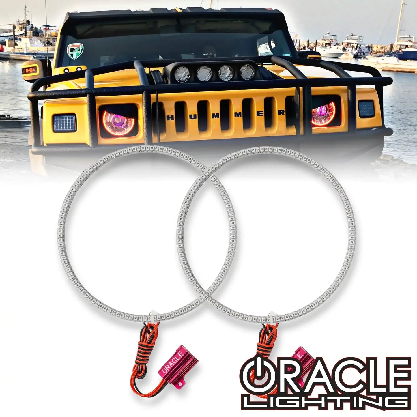 ORACLE Lighting 2003-2010 Hummer H2 LED Headlight Halo Kit by ORACLE Lighting