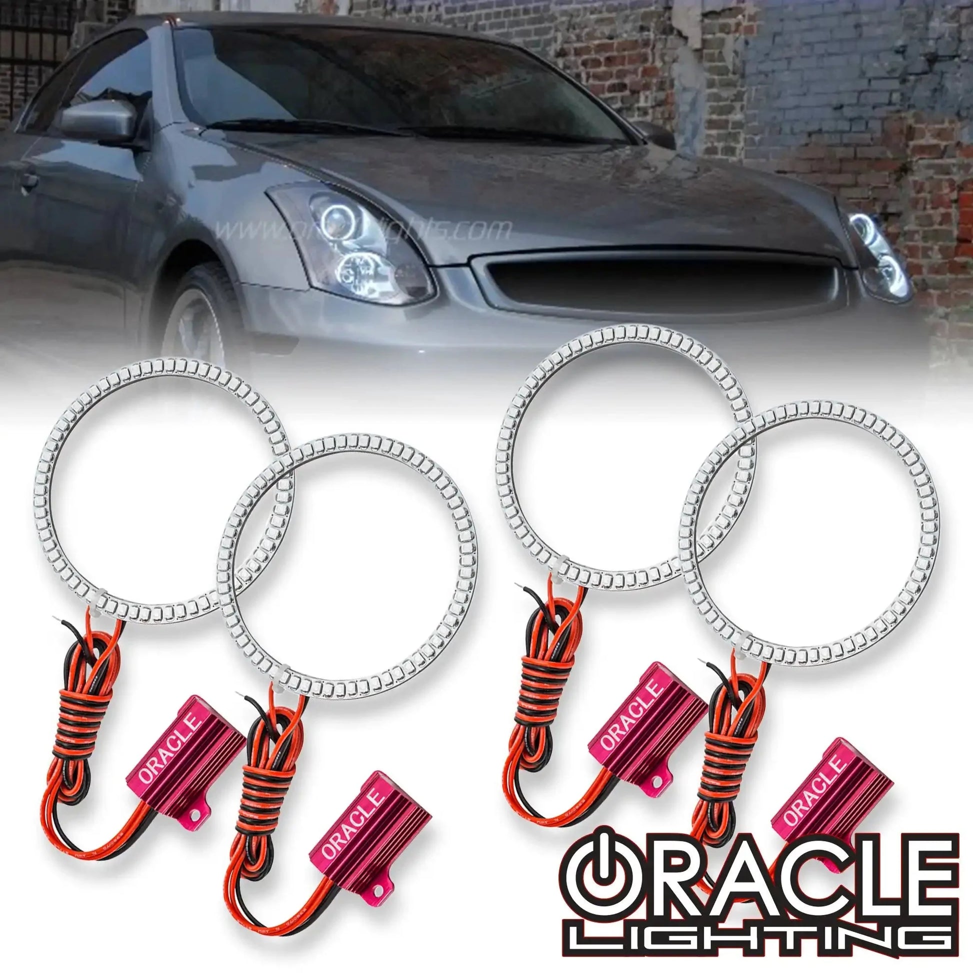 ORACLE Lighting 2003-2005 Infiniti G35 Coupe LED Headlight Halo Kit by ORACLE Lighting