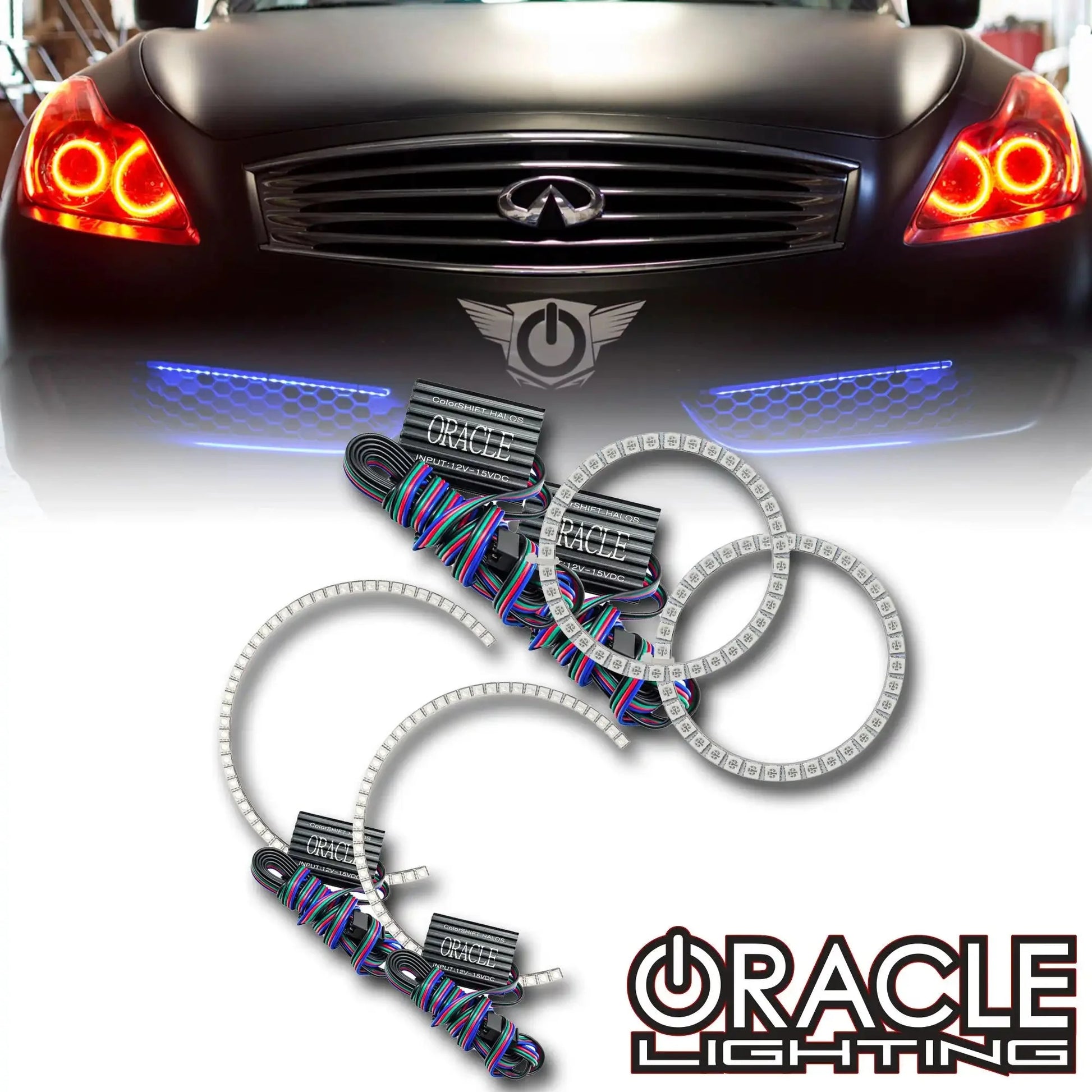 ORACLE Lighting 2008-2013 Infiniti G37 Coupe LED Headlight Halo Kit by ORACLE Lighting
