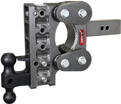 BOSS TORSION-FLEX 2.5" Shank 7.5" Drop 1.7K TW 16K Hitch Dual-Ball PintleLock by GEN-Y Hitch