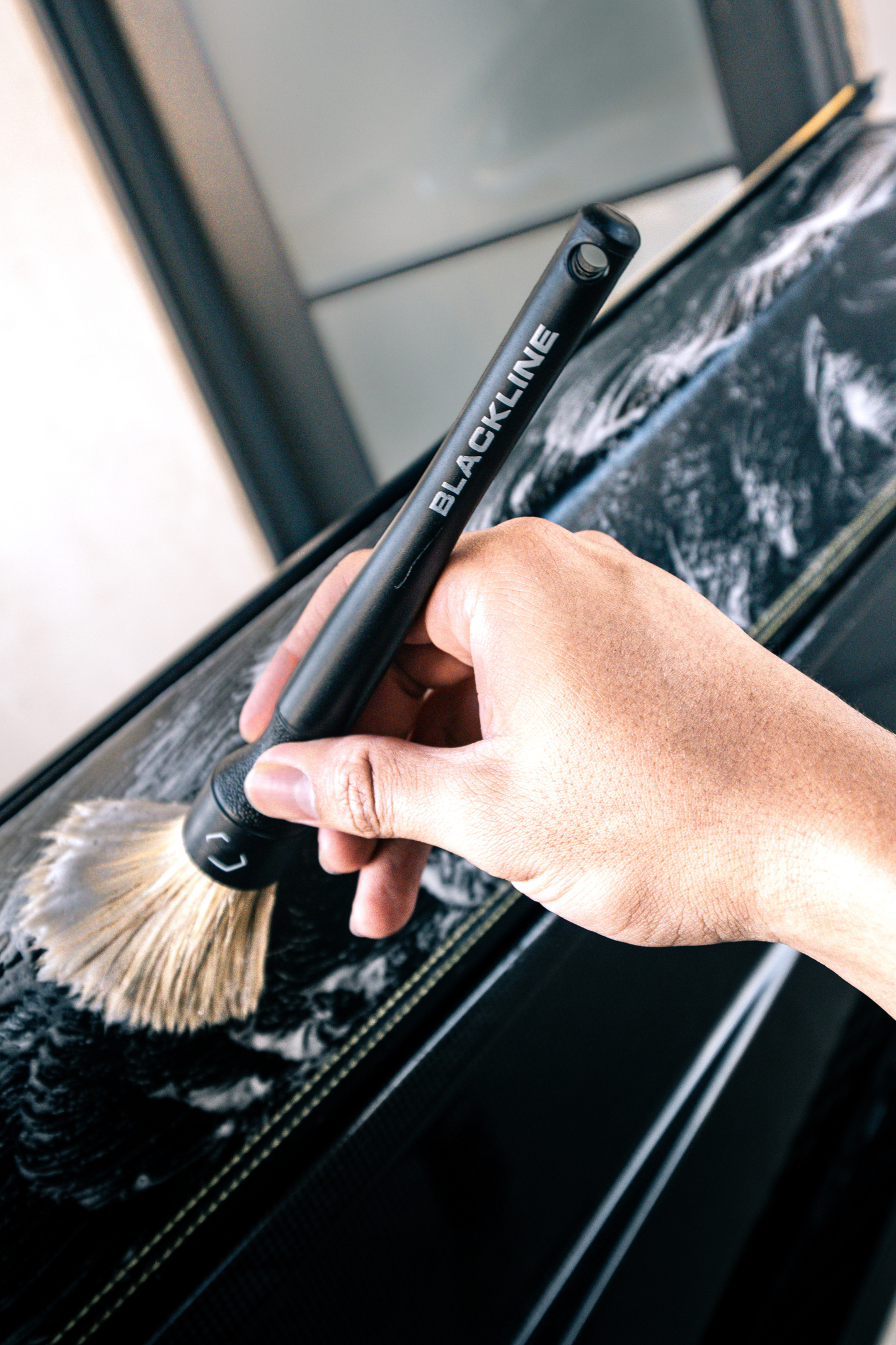 BLACKLINE® BOAR'S HAIR BRUSH SET by Blackline Car Care