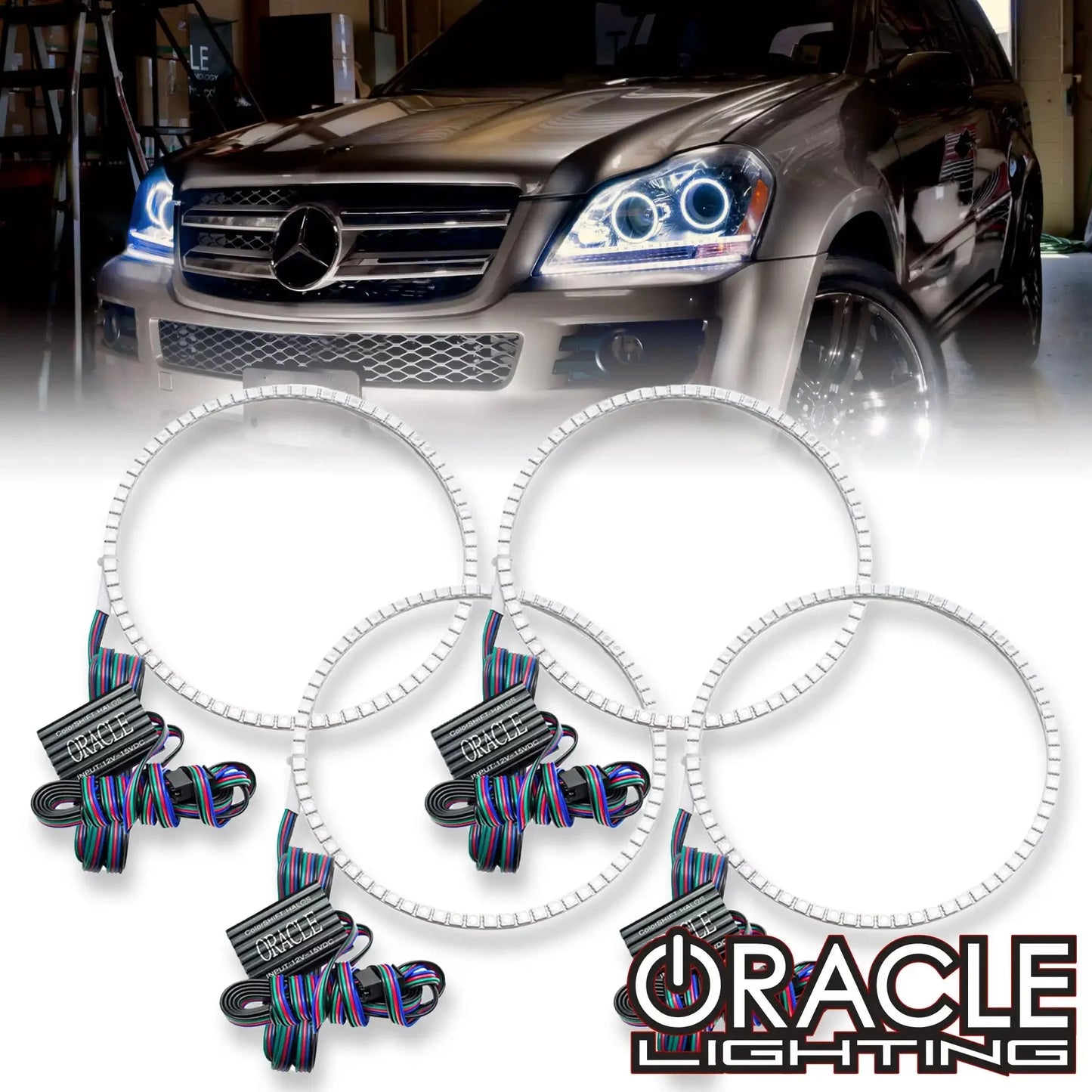 ORACLE Lighting 2007-2012 Mercedes GL 450 LED Headlight Halo Kit by ORACLE Lighting