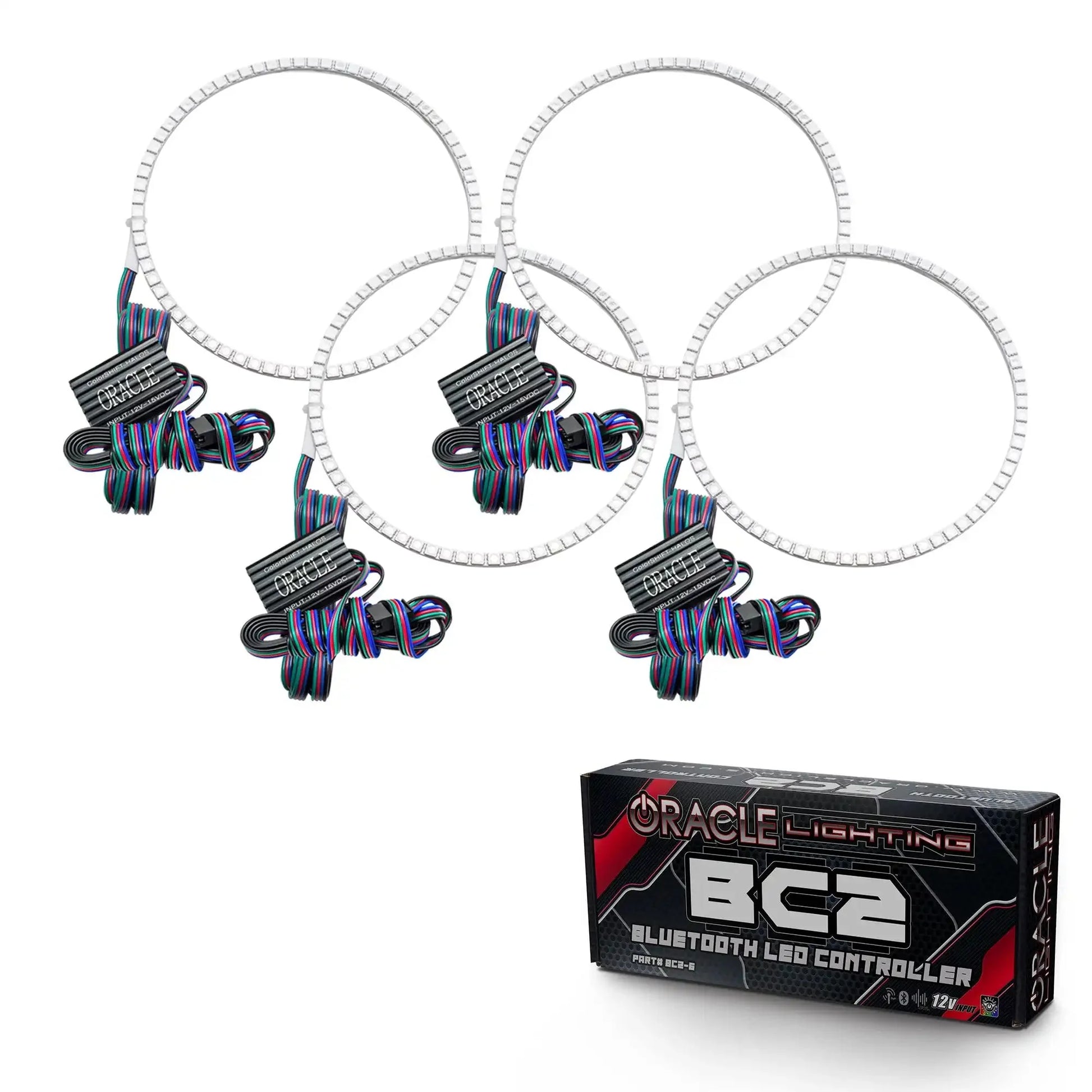 ORACLE Lighting 2011-2016 Ford F-250/F-350 LED Headlight Halo Kit (Square Ring Design) by ORACLE Lighting