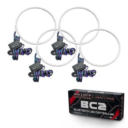 ORACLE Lighting 2011-2016 Ford F-250/F-350 LED Headlight Halo Kit (Square Ring Design) by ORACLE Lighting