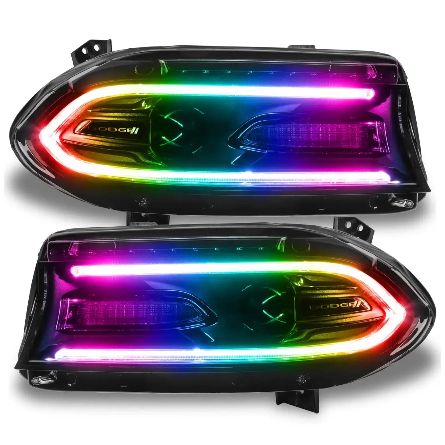 ORACLE Lighting 2015-2021 Dodge Charger ColorSHIFT RGB+W Headlight DRL Upgrade Kit by ORACLE Lighting