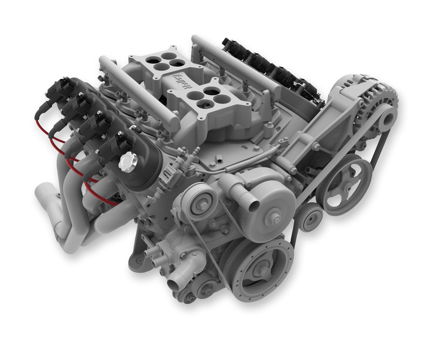 Tall LS Valve Covers w/ Coil Mounting Posts, Cast Aluminum - Satin Black Finish by Holley