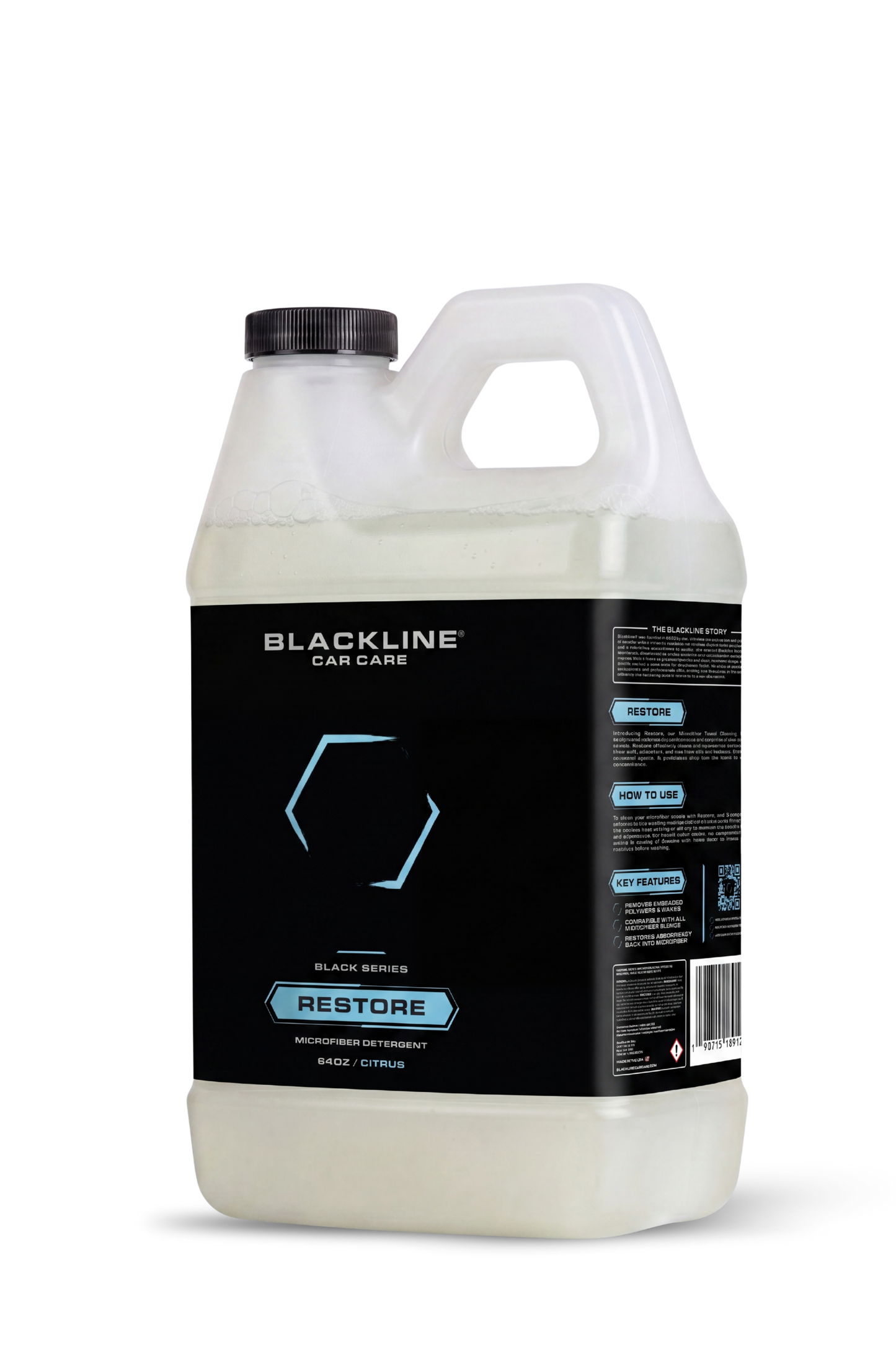 BLACKLINE® RESTORE MICROFIBER DETERGENT by Blackline Car Care