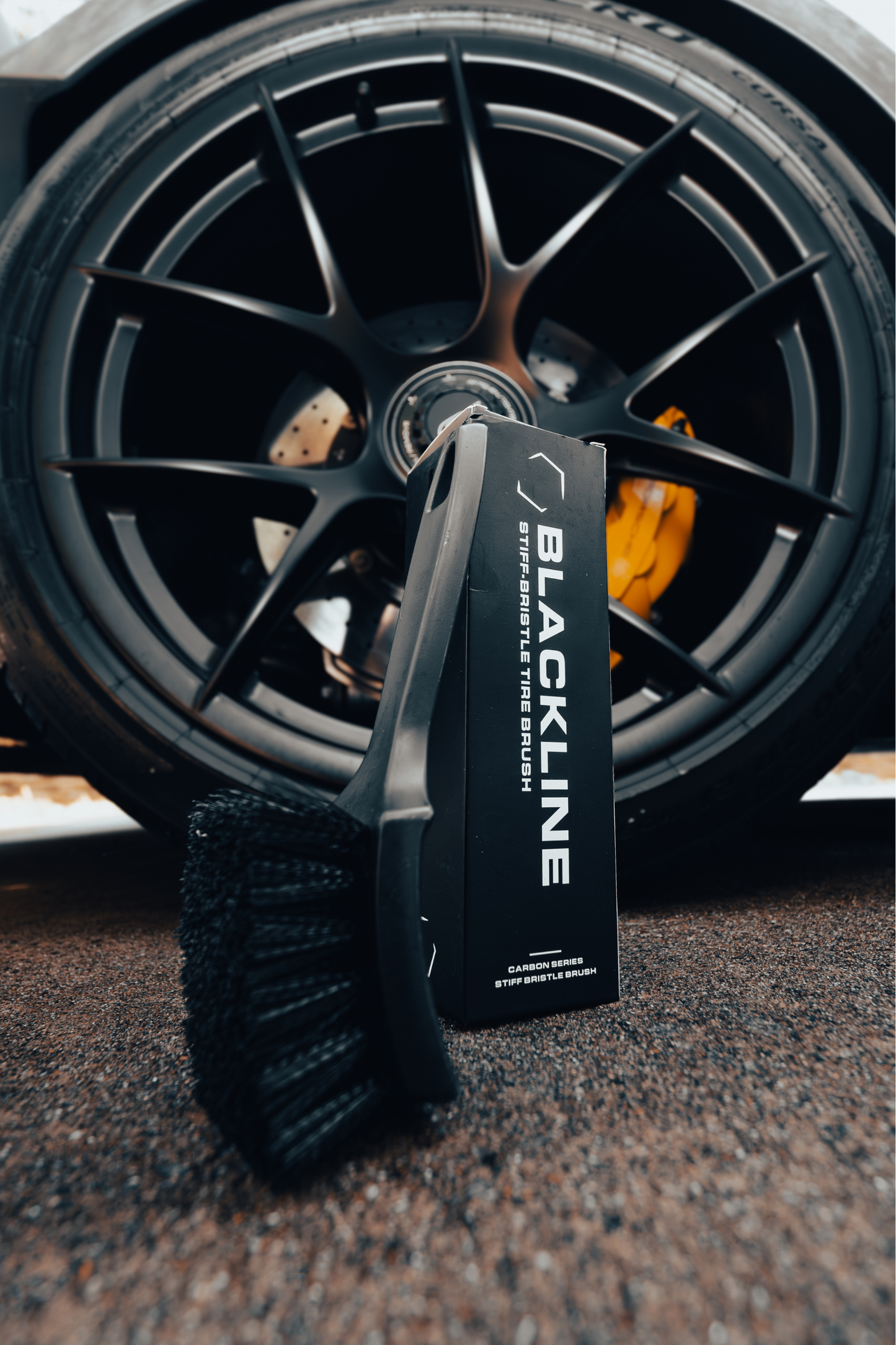 BLACKLINE® STIFF BRISTLE TIRE BRUSH by Blackline Car Care