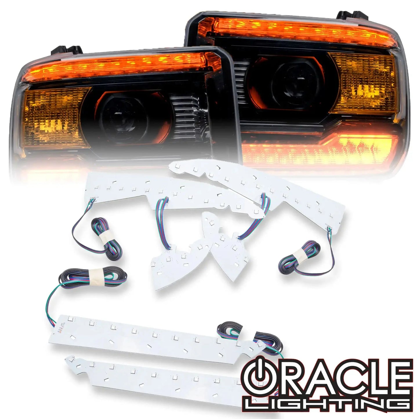 ORACLE Lighting 2014-2015 GMC Sierra ColorSHIFT Headlight DRL Upgrade Kit by ORACLE Lighting