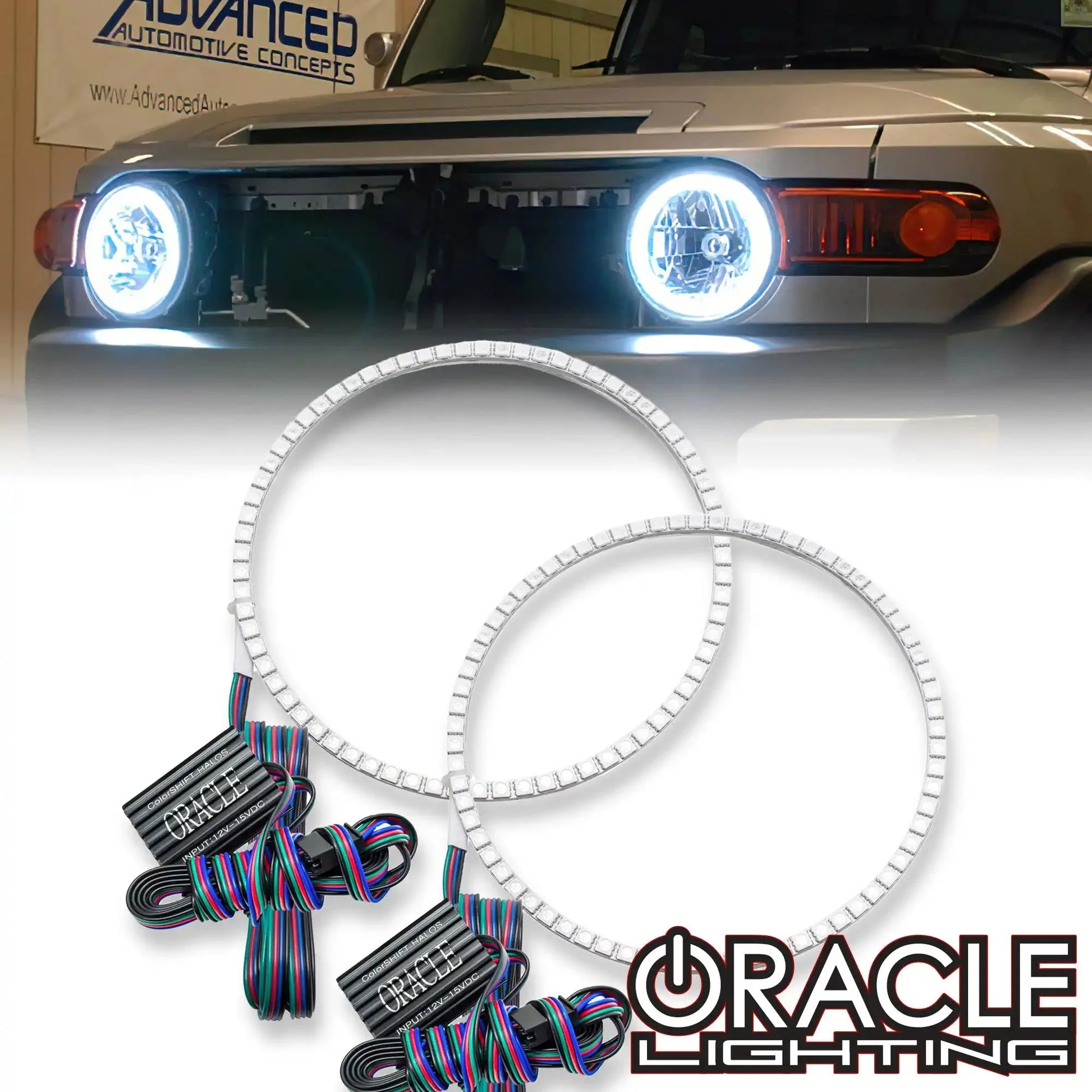 ORACLE Lighting 2007-2014 Toyota FJ Cruiser LED Headlight Halo Kit by ORACLE Lighting