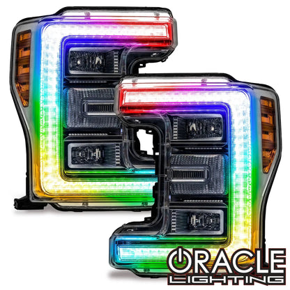 ORACLE Lighting 2017-2019 Ford F-250 /F-350 Superduty ColorSHIFT Headlight DRL Upgrade Kit by ORACLE Lighting