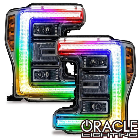 ORACLE Lighting 2017-2019 Ford F-250 /F-350 Superduty ColorSHIFT Headlight DRL Upgrade Kit by ORACLE Lighting