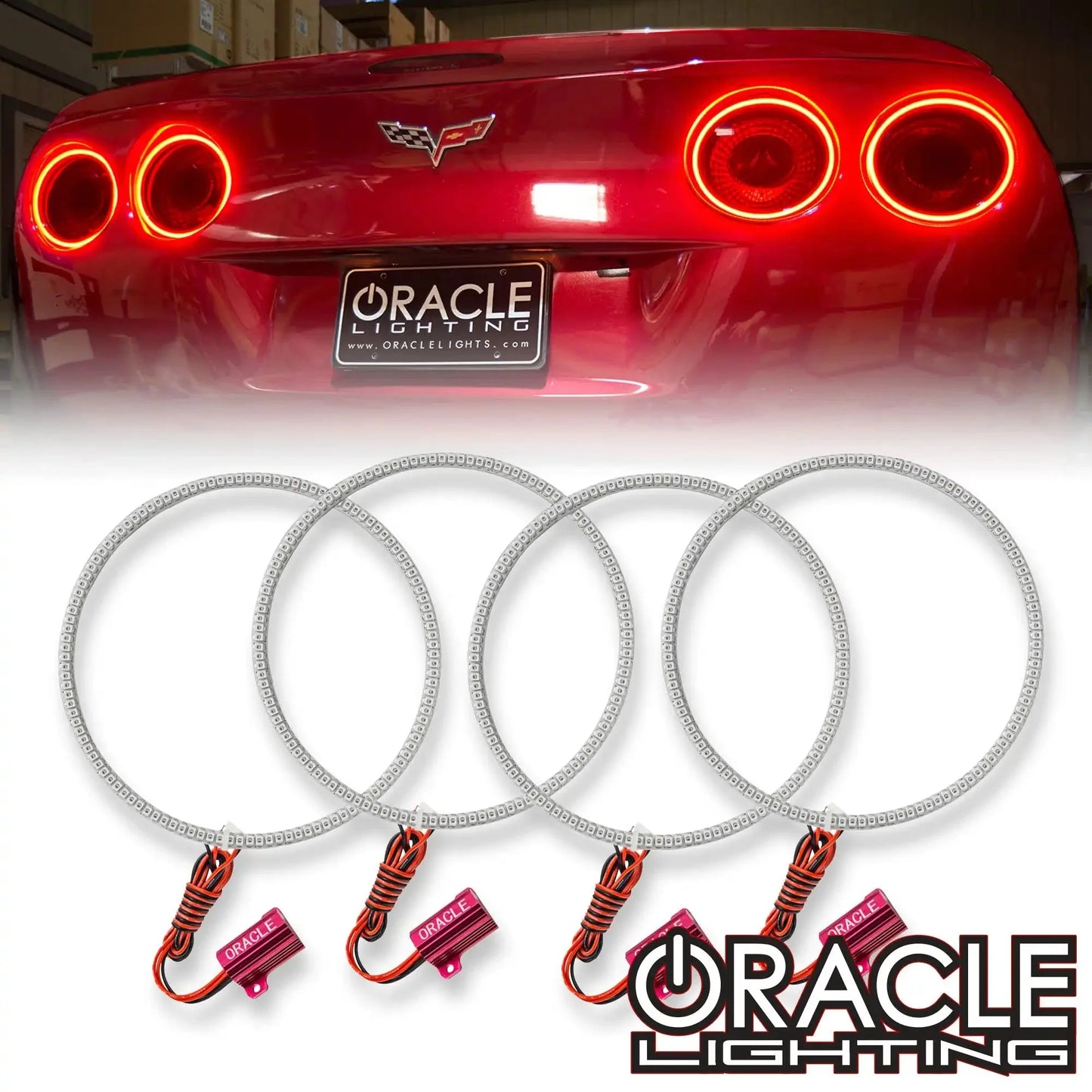 2005-2013 Chevrolet C6 Corvette ORACLE Tail Light Halo Kit by ORACLE Lighting