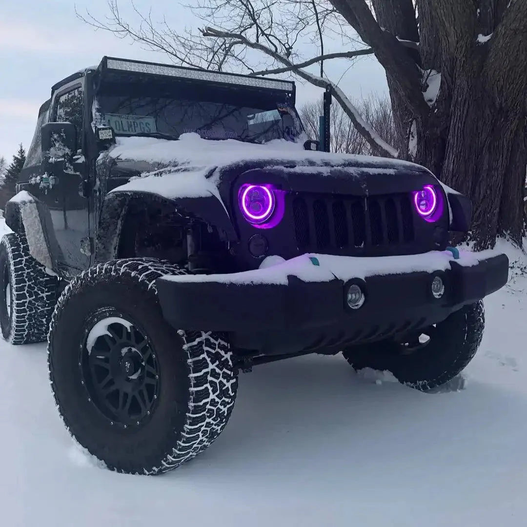 7" High Powered LED Headlights | DOT Certified Sealed Beam Replacement | Jeep Wrangler & Classic Cars by ORACLE Lighting
