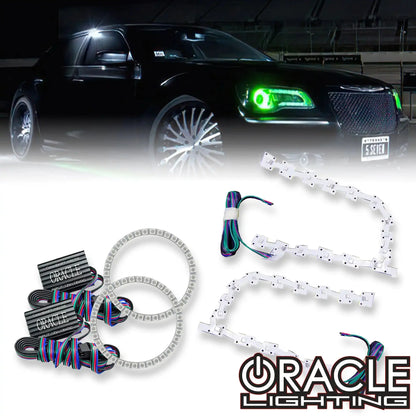ORACLE Lighting 2011-2019 Chrysler 300C ColorSHIFT DRL Upgrade w/Halo Kit by ORACLE Lighting