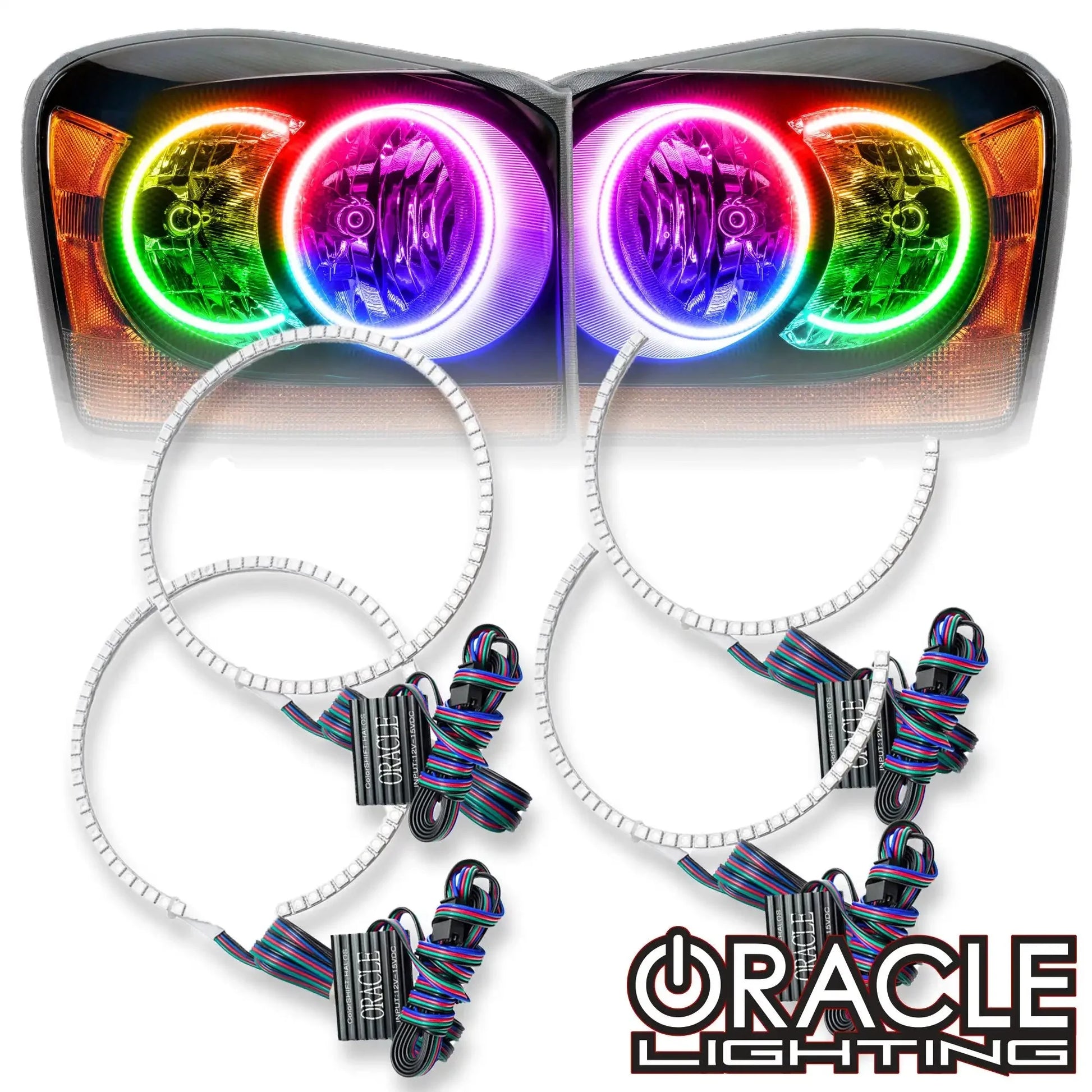 ORACLE Lighting 2004-2006 Dodge Durango LED Headlight Halo Kit by ORACLE Lighting