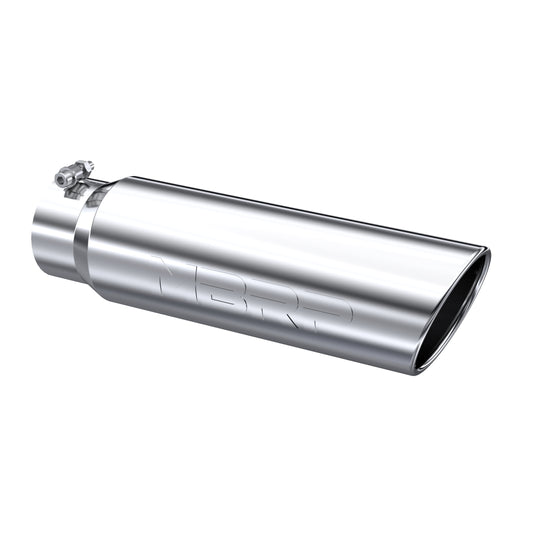 Tip. 5in. O.D.. Angled Rolled End. 4in. inlet 18in. in length. T304. by MBRP Exhaust