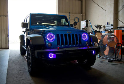ORACLE Lighting 2007-2017 Jeep Wrangler JK LED Headlight Halo Kit by ORACLE Lighting