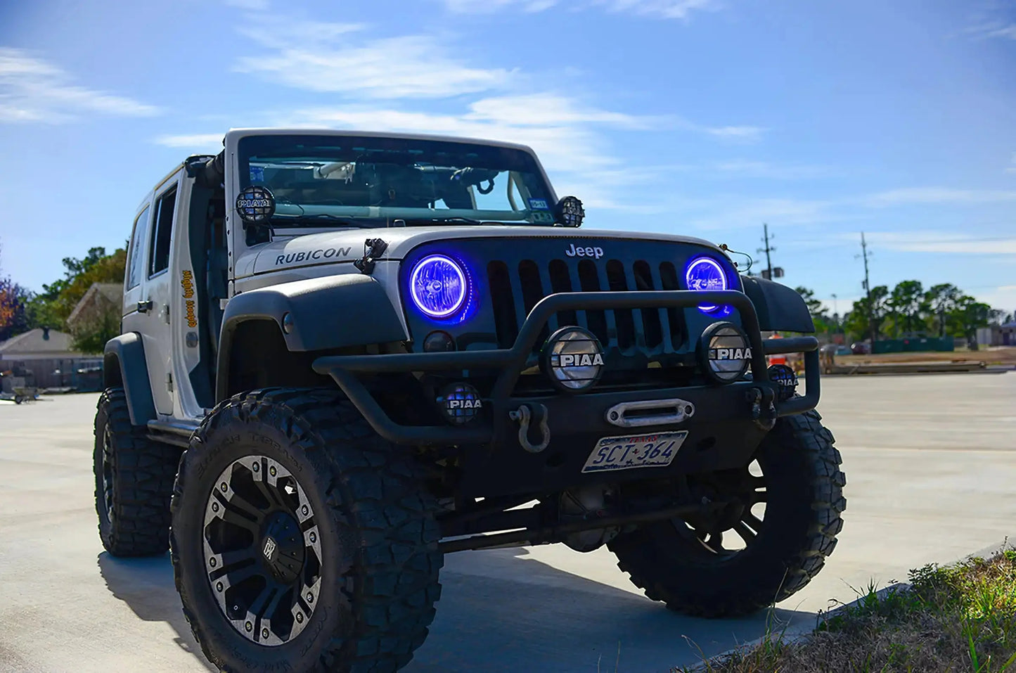 ORACLE Lighting 2007-2017 Jeep Wrangler JK LED Headlight Halo Kit by ORACLE Lighting