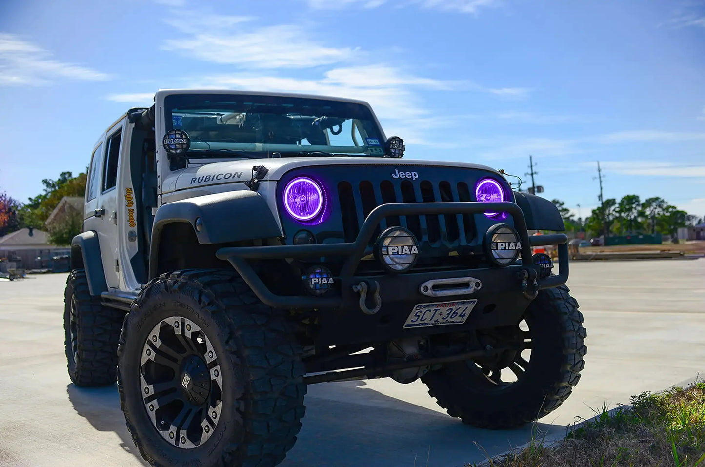 ORACLE Lighting 2007-2017 Jeep Wrangler JK LED Headlight Halo Kit by ORACLE Lighting