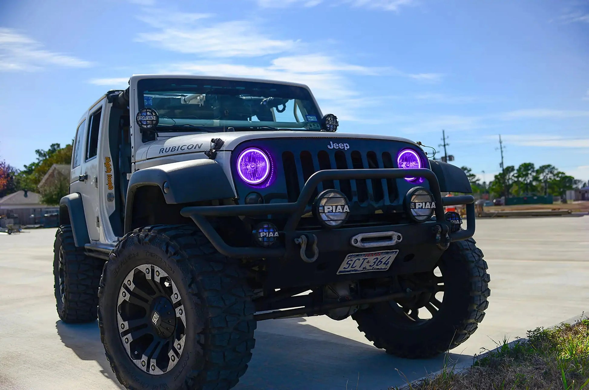 ORACLE Lighting 2007-2017 Jeep Wrangler JK LED Headlight Halo Kit by ORACLE Lighting