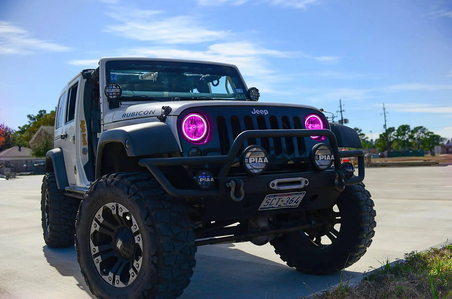 ORACLE Lighting 2007-2017 Jeep Wrangler JK LED Headlight Halo Kit by ORACLE Lighting