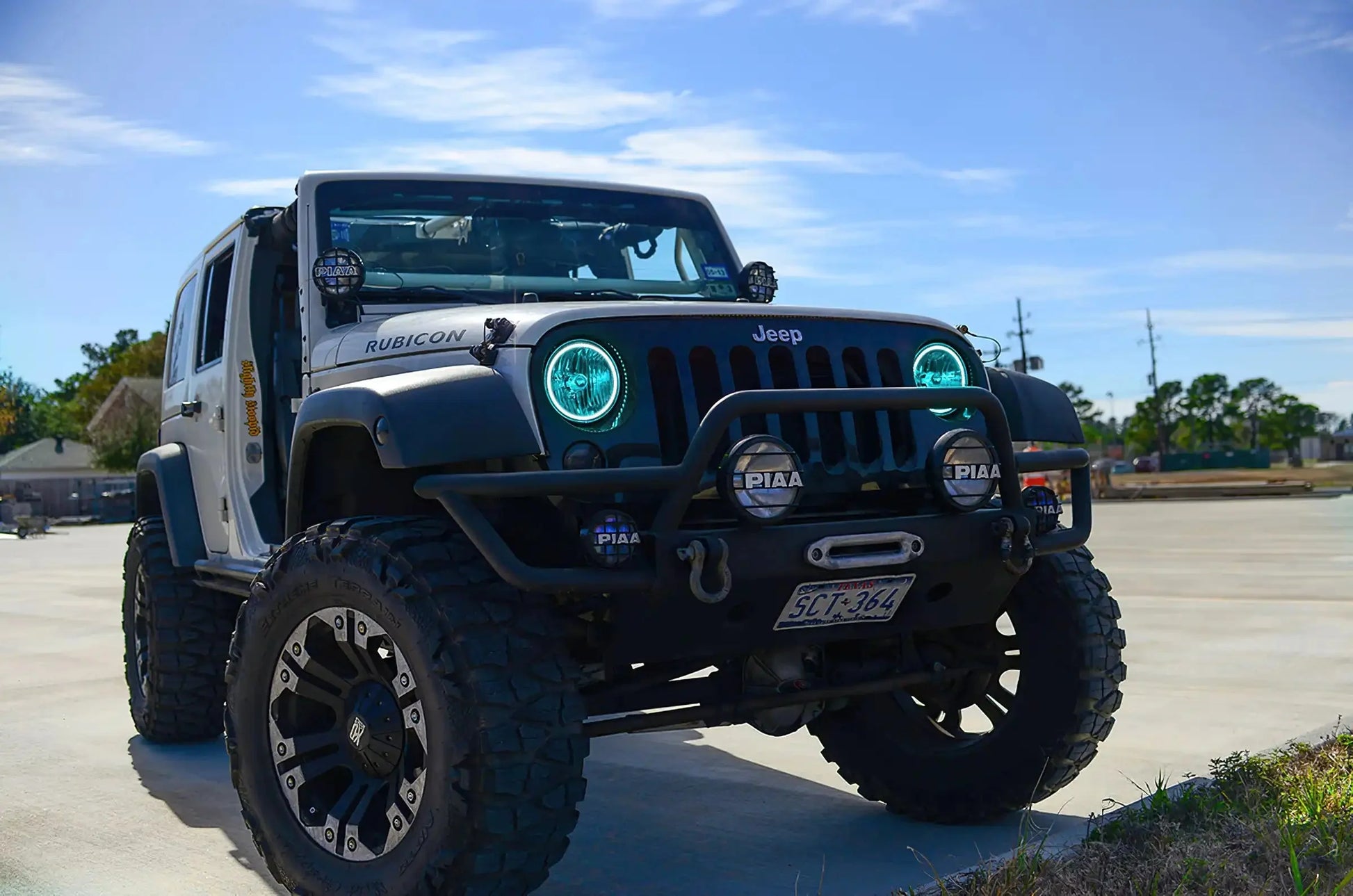 ORACLE Lighting 2007-2017 Jeep Wrangler JK LED Headlight Halo Kit by ORACLE Lighting